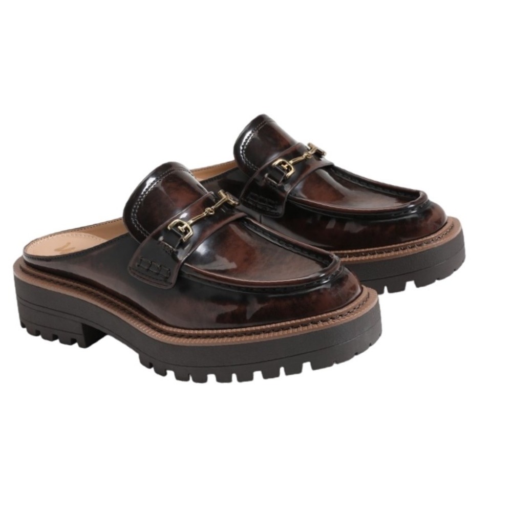 Sam Edelman Brown Leather Mules